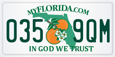 FL license plate 0359QM