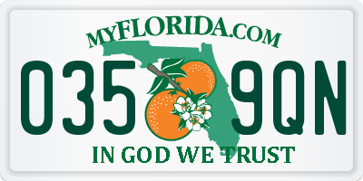 FL license plate 0359QN