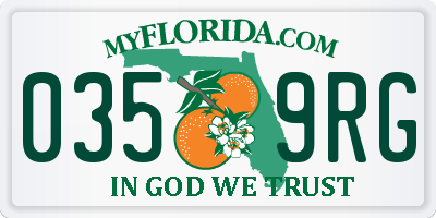 FL license plate 0359RG