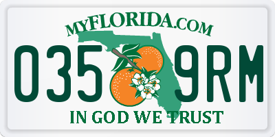 FL license plate 0359RM