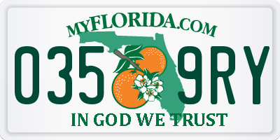 FL license plate 0359RY