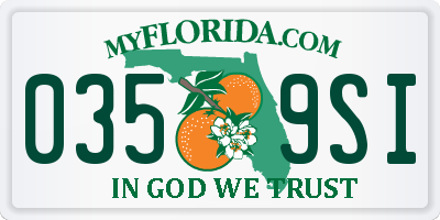 FL license plate 0359SI