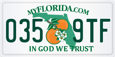 FL license plate 0359TF