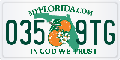 FL license plate 0359TG