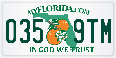 FL license plate 0359TM