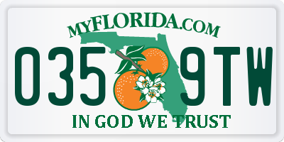 FL license plate 0359TW