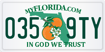 FL license plate 0359TY