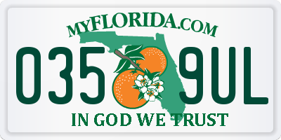 FL license plate 0359UL