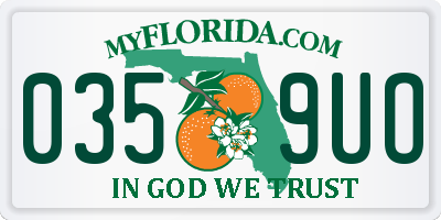 FL license plate 0359UO