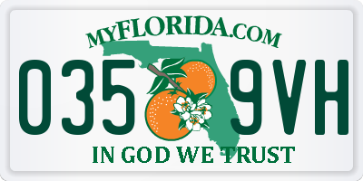 FL license plate 0359VH