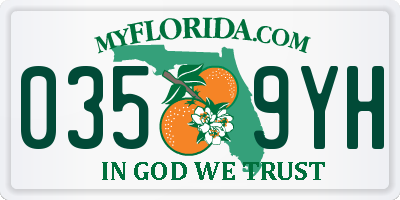 FL license plate 0359YH