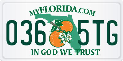 FL license plate 0365TG