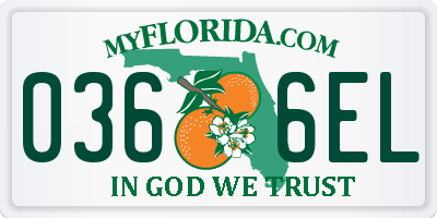 FL license plate 0366EL