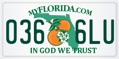 FL license plate 0366LU