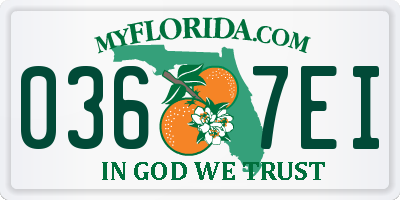 FL license plate 0367EI