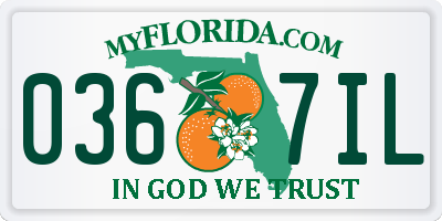 FL license plate 0367IL