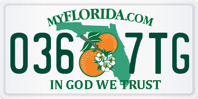 FL license plate 0367TG