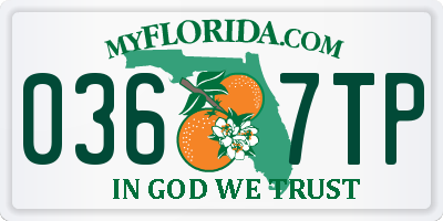 FL license plate 0367TP