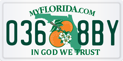 FL license plate 0368BY