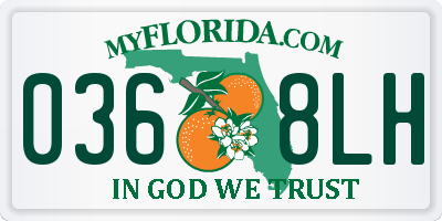 FL license plate 0368LH