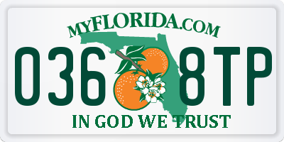 FL license plate 0368TP