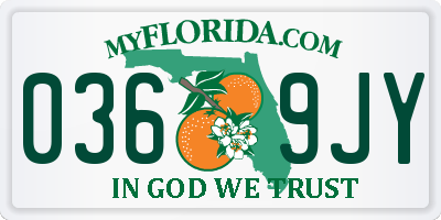 FL license plate 0369JY