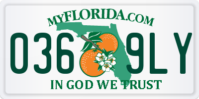 FL license plate 0369LY