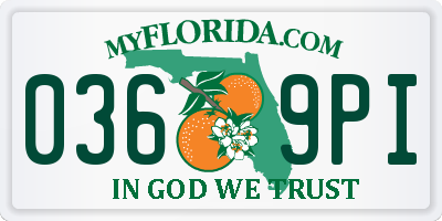 FL license plate 0369PI