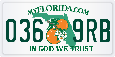 FL license plate 0369RB