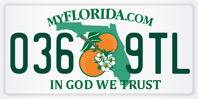 FL license plate 0369TL