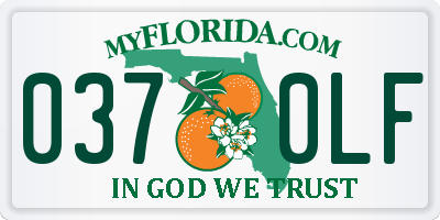 FL license plate 0370LF