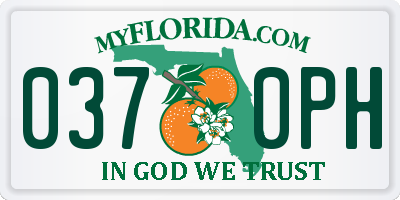 FL license plate 0370PH