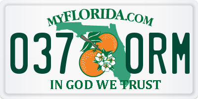 FL license plate 0370RM