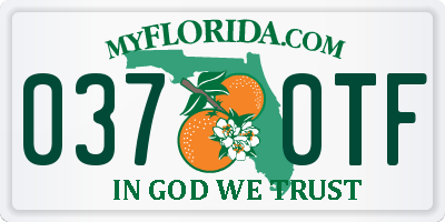 FL license plate 0370TF
