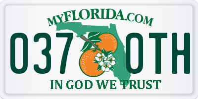 FL license plate 0370TH