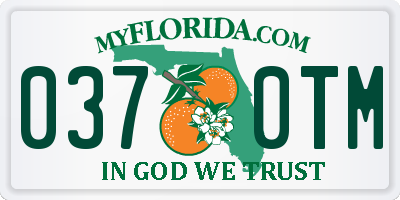 FL license plate 0370TM