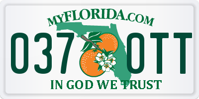 FL license plate 0370TT