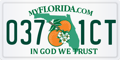 FL license plate 0371CT