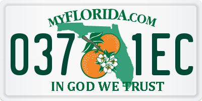 FL license plate 0371EC
