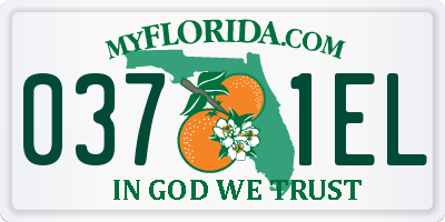FL license plate 0371EL