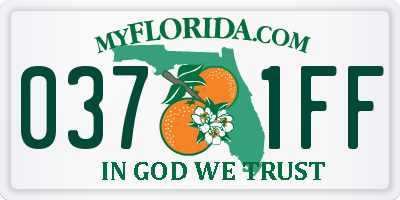 FL license plate 0371FF