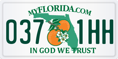 FL license plate 0371HH