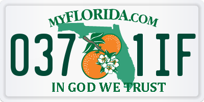 FL license plate 0371IF