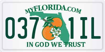 FL license plate 0371IL