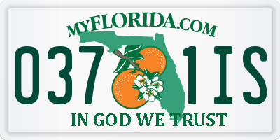 FL license plate 0371IS