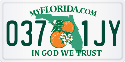 FL license plate 0371JY