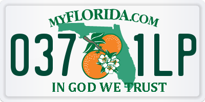 FL license plate 0371LP