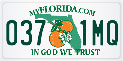 FL license plate 0371MQ