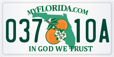 FL license plate 0371OA