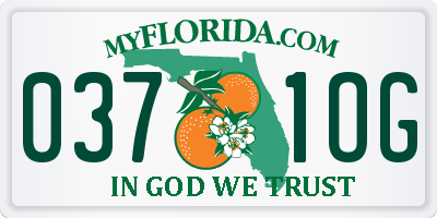 FL license plate 0371OG